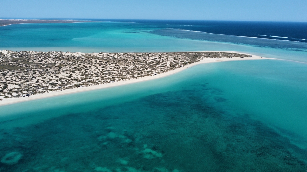 Aerial view of Winderabandi Point on the Ningaloo Coast