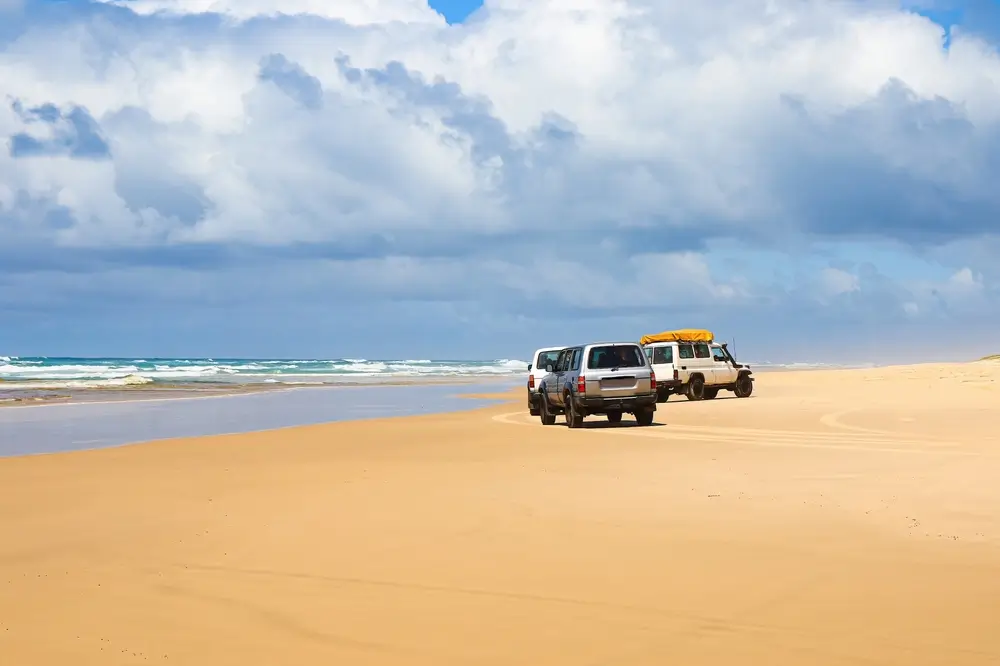 4WD trucks offroad on Ningaloo Station
