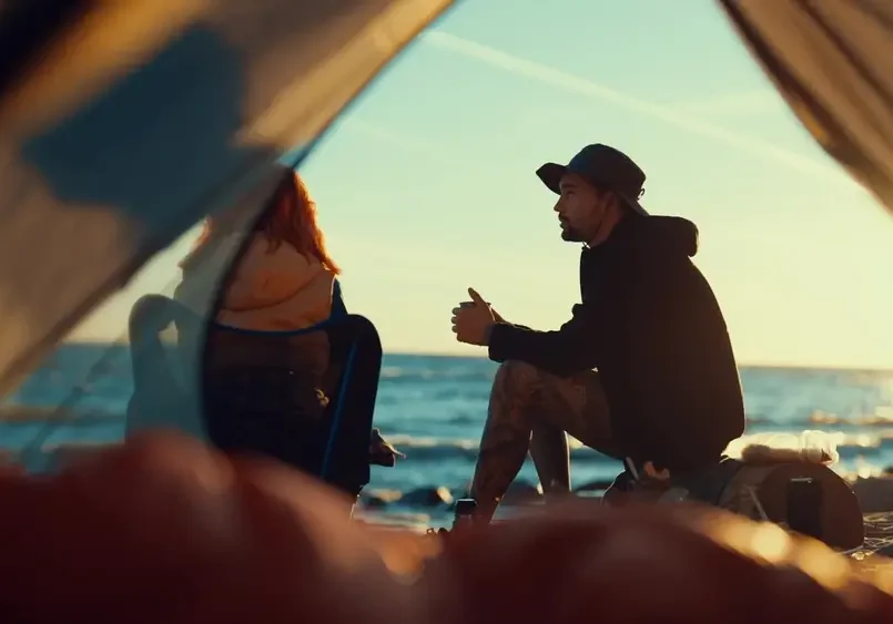 Beachside Campaing at Ningaloo Station