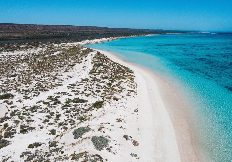 Aerial,Imagery,Of,Osprey,Bay,,Ningaloo,Reef,,Exmouth,,Western,Australia,