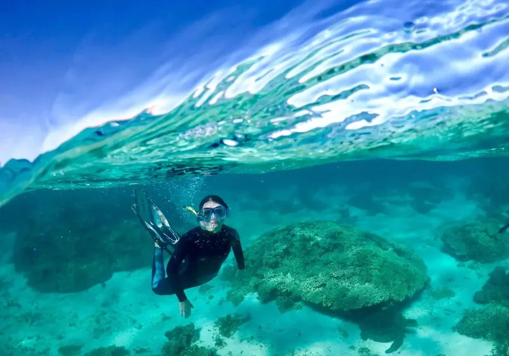 Snorkelling at Exmouth Gulf Station
